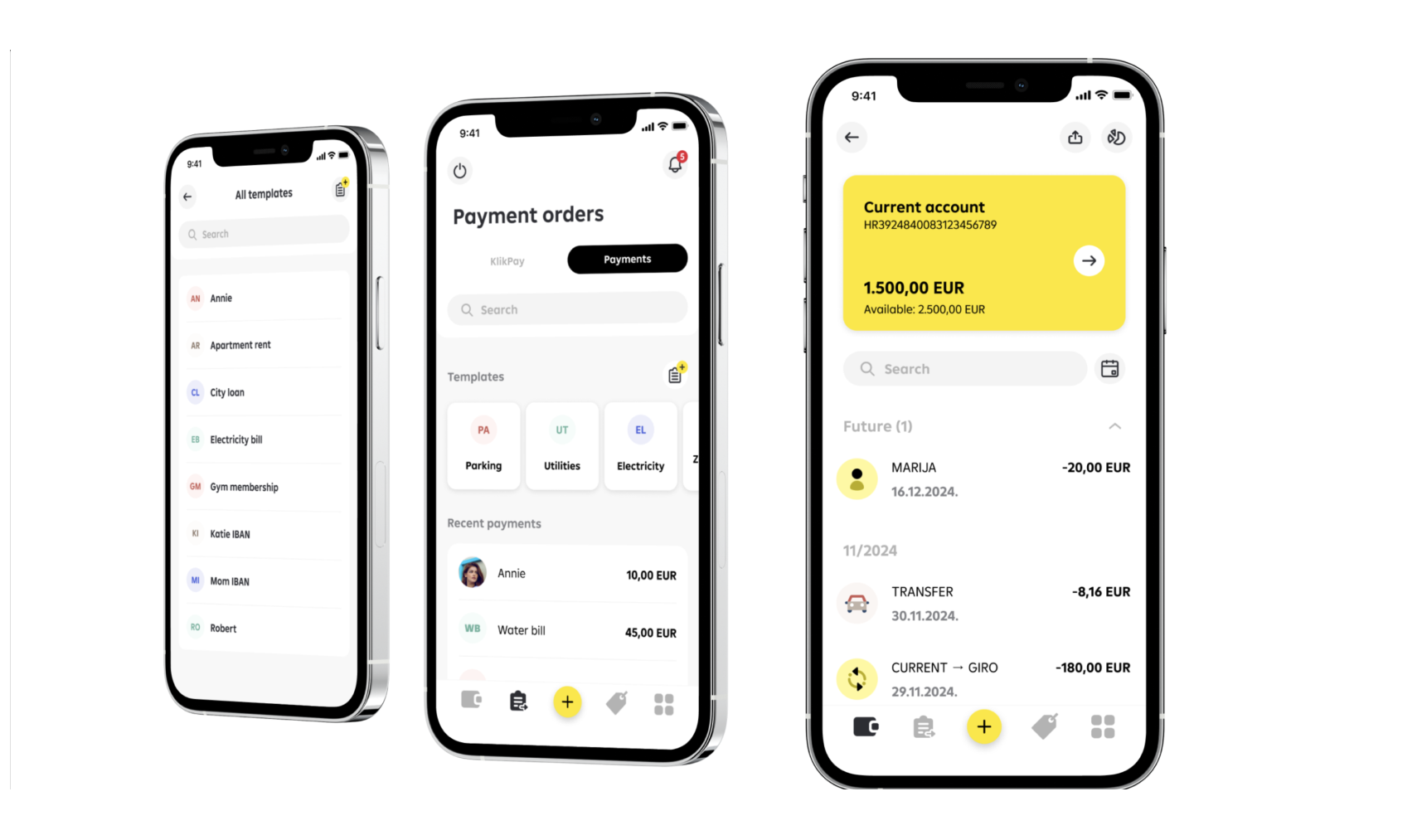 Raiffeisen student banking app variant with younger expressive design and tailored features
