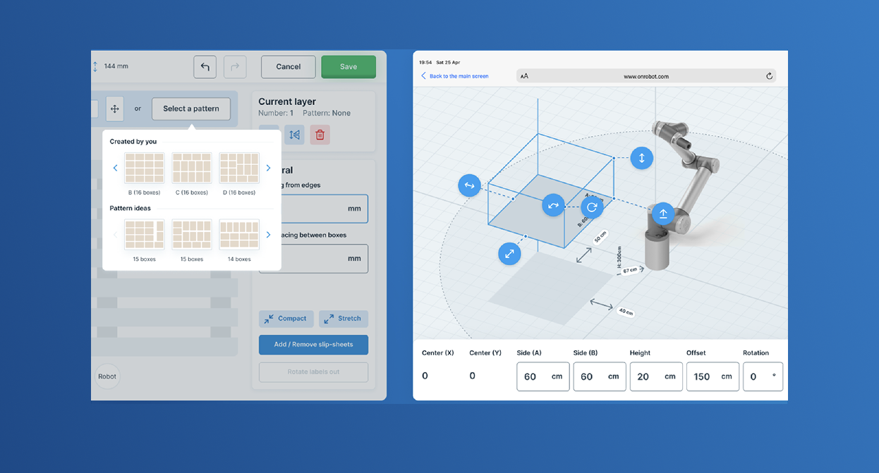 OnRobot no-code robot task packages with guided setup parameters